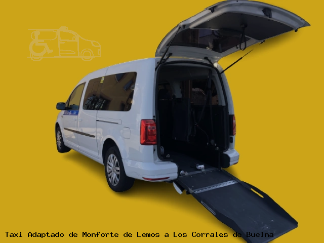 Taxi accesible de Los Corrales de Buelna a Monforte de Lemos